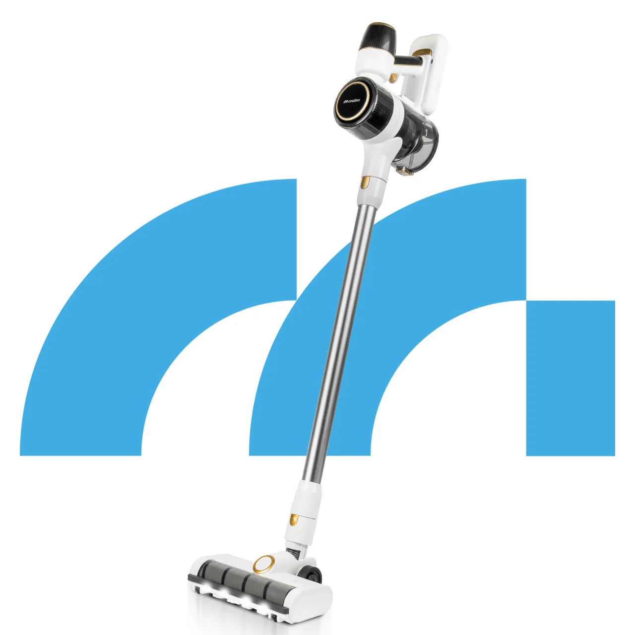 Aspirator vertical fara fir Turbocyclone PRO1000, 30 KPA, capacitate 600 ml, iluminare LED, set accesorii, MalTec 113250