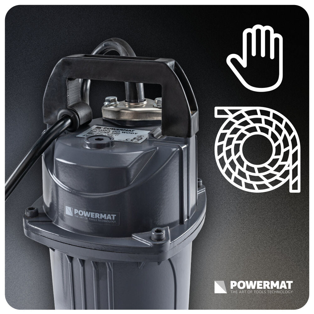 Pompa submersibila PM-PDWB-550T, 500 W, 7500 l / h, 1", cablu 10 m, Powermat PM1639