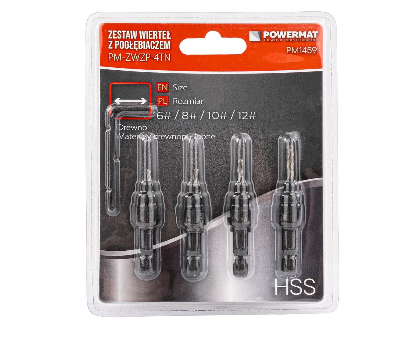 Set burghie pentru lemn PM-ZWZP-4TN, 5 bucati, Powermat PM1459