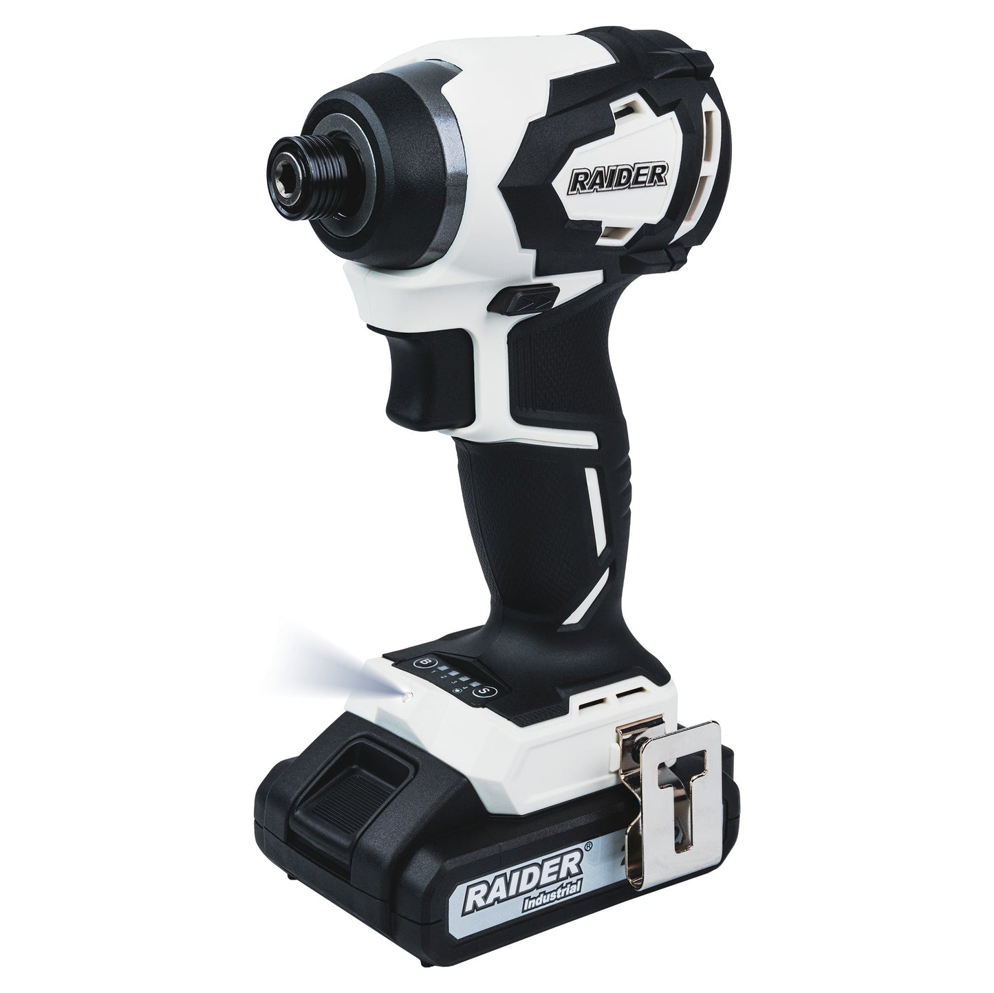 Set surubelnita cu impact brushless RDI-CDB04W si HID01W, 2 x 2Ah, Raider 011504