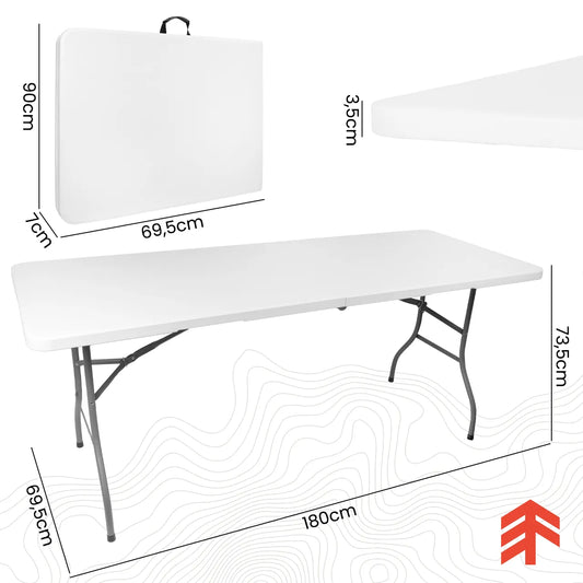 Masa pliabila de gradina Fest 180, 180 x 69,5 x 73,5 cm, MalTec 112763