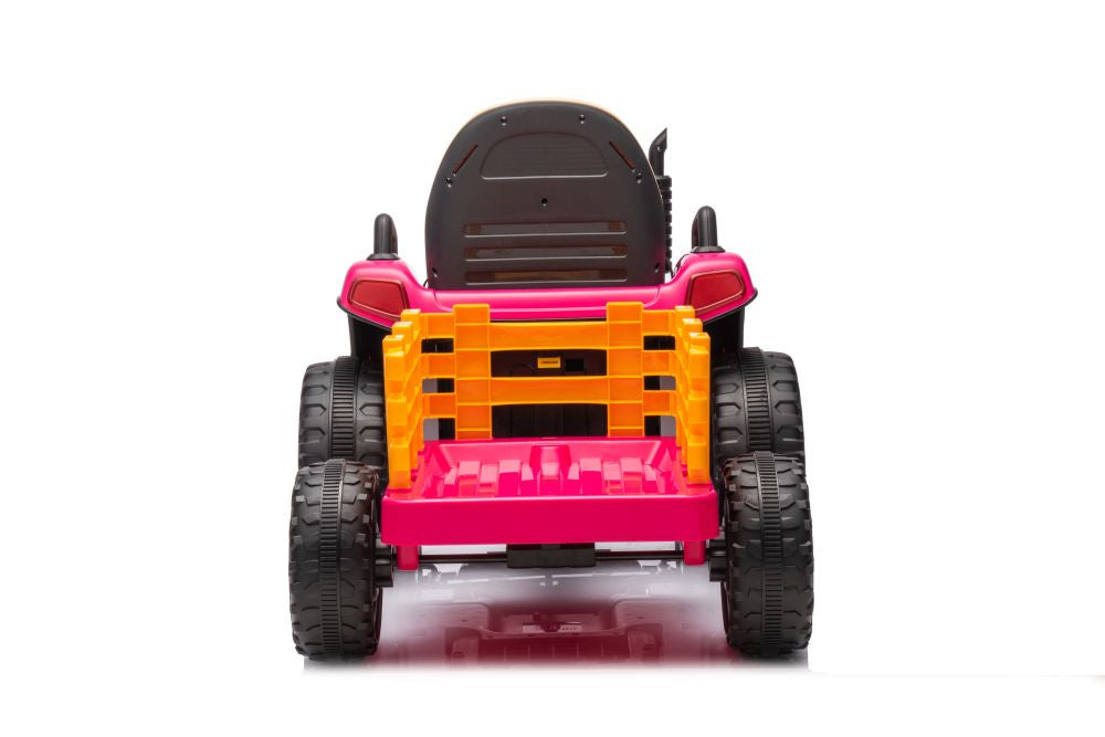 Tractoras electric cu baterie BBH-030, roz, Lean 19780