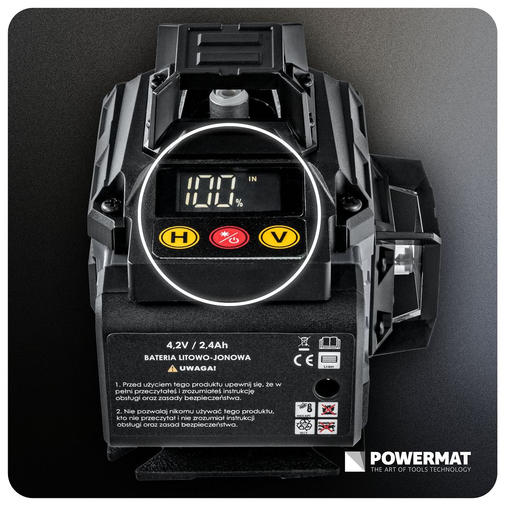 Nivela laser in cruce PM-PLK-4DM2, Powermat PM1493