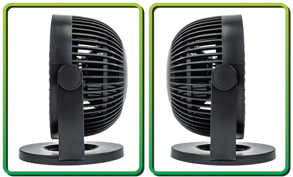 Ventilator de birou cu baterii Velano, negru, 1200 mAh, Powermat VELWEBS0011