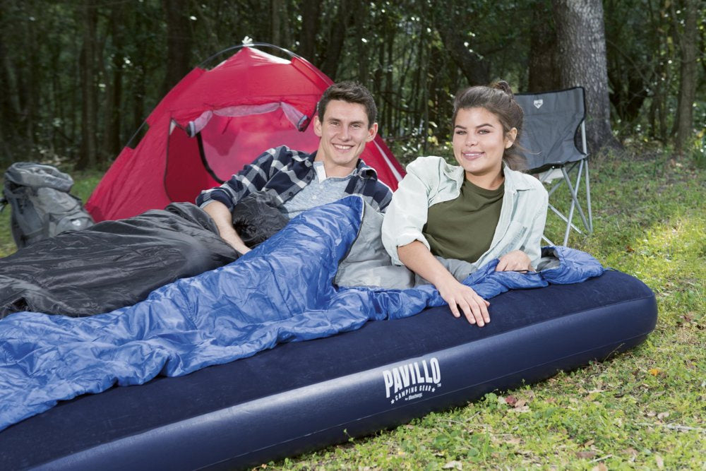 Saltea gonflabila Queen, 203 x 152 x 22 cm, albastru, Bestway 17011