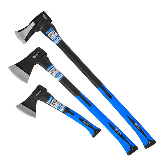 Set topoare pentru despicat, 600 g / 1250 g / 2000 g, 3 bucati, Geko G72295