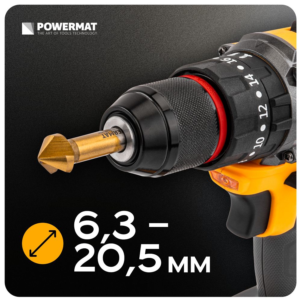 Set freze conice PM-ZPM-6T, 6.3-20.5 mm, 6 bucati, Powermat PM1457