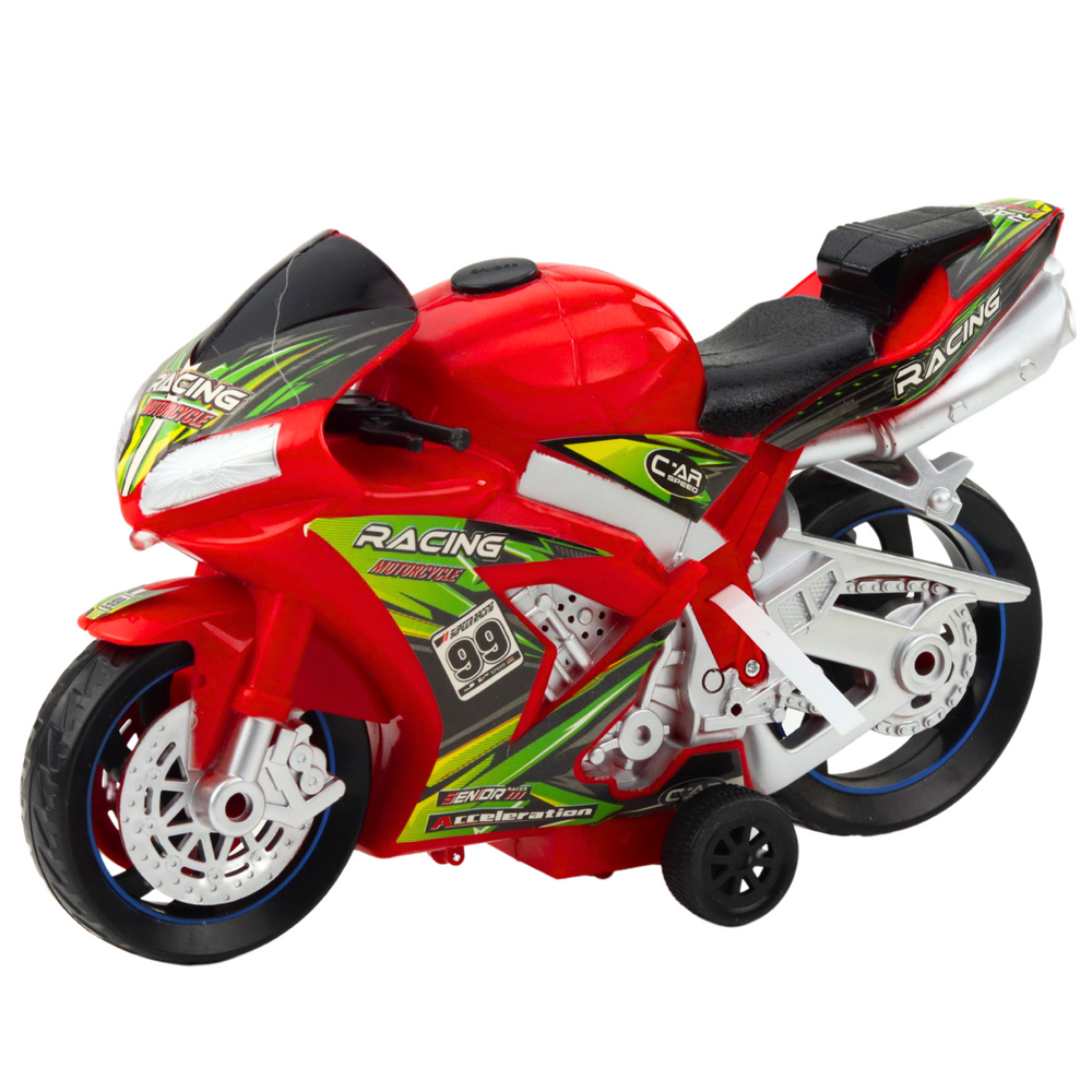 Motocicleta de curse cu efecte luminoase si sonore, 24.5 x 15.5 x 8.5 cm, Lean 24211
