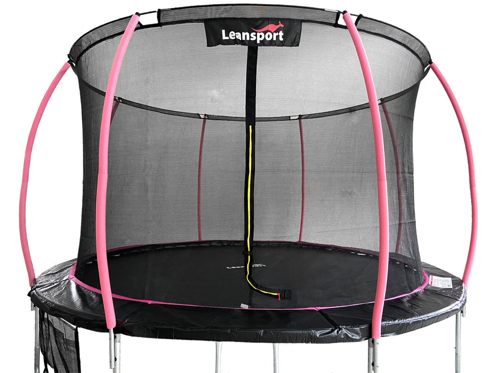 Trambulina Sport Max 3.6 m, negru / roz, Lean 8341