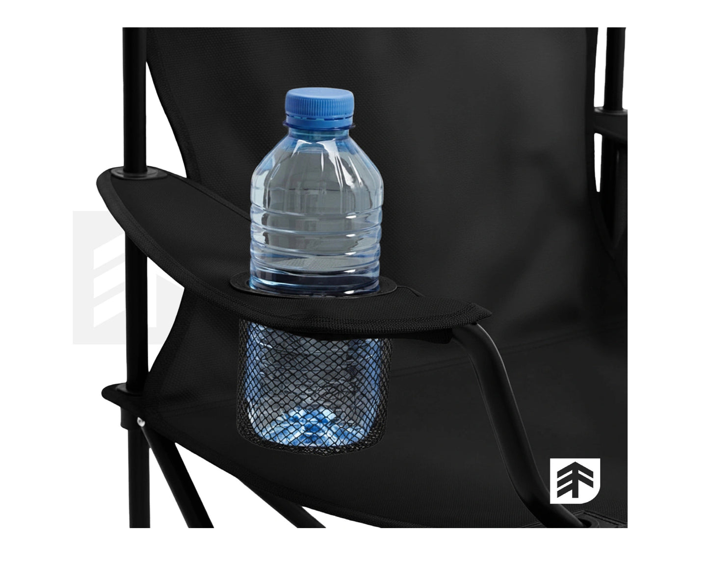 Scaun pliabil pentru camping  EpiFit GO100, negru, capacitate maxima 120 kg, MalTec 114248