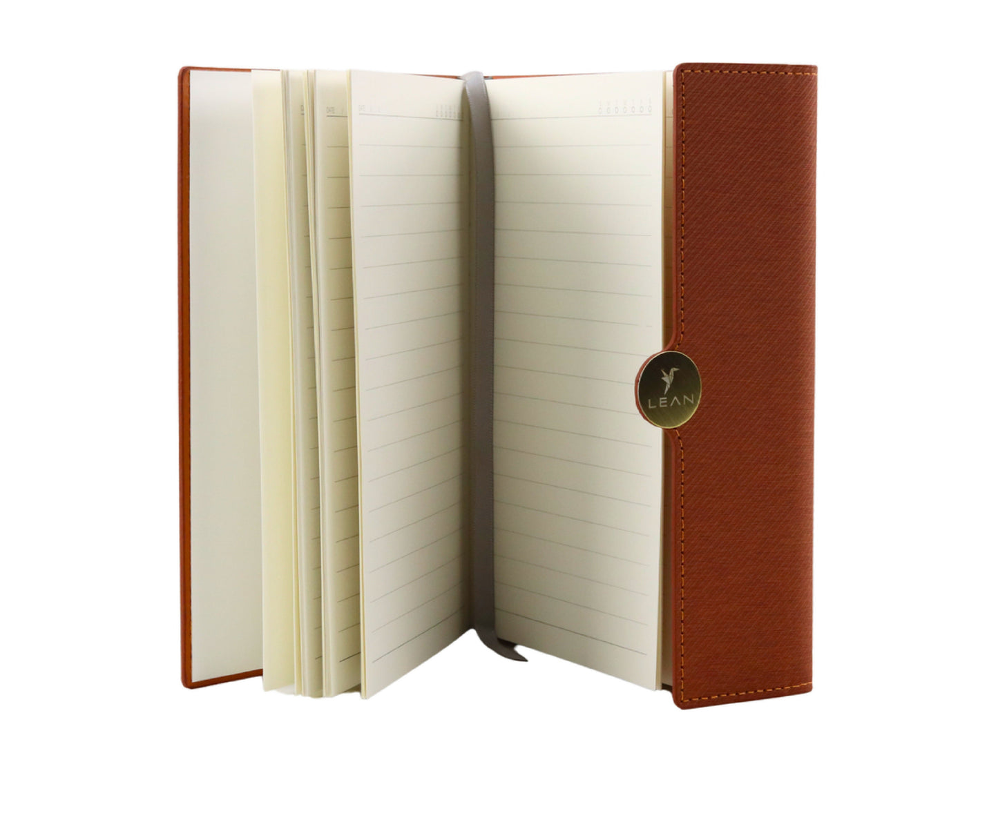 Notepad A5 cu inchidere magnetica, 95 pagini, Lean 20683