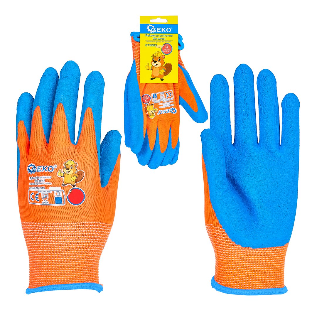 Manusi de protectie pentru copii, marimea 5 (8-12 ani), Geko G75063