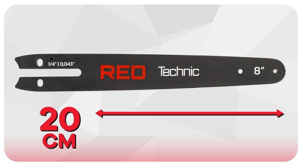 Lama de ghidaj cu lant pentru fierastrau electric, 8", Red Technic RTPR0163