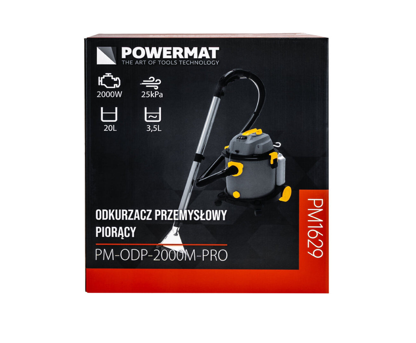 Aspirator umed / uscat PM-ODP-2000M-PRO, 2000 W, 20 l, Powermat PM1629