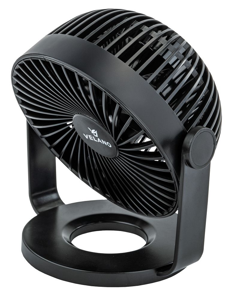 Ventilator de birou cu baterii Velano, negru, 1200 mAh, Powermat VELWEBS0011