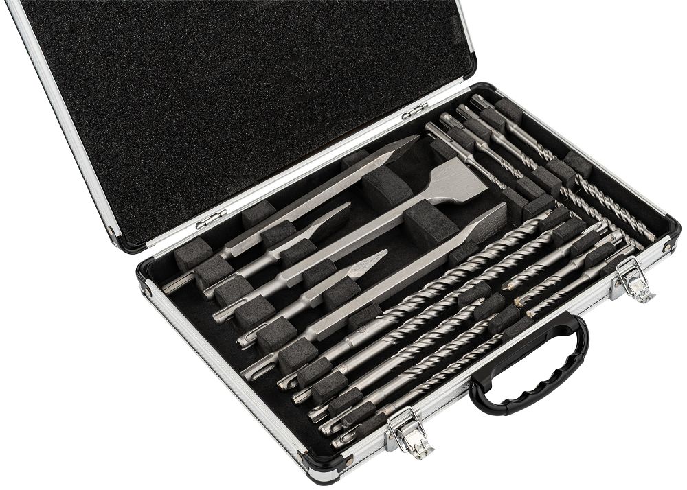Set burghie si dalti SDS-plus PM-ZWD-17T, 17 bucati, Powermat PM1488