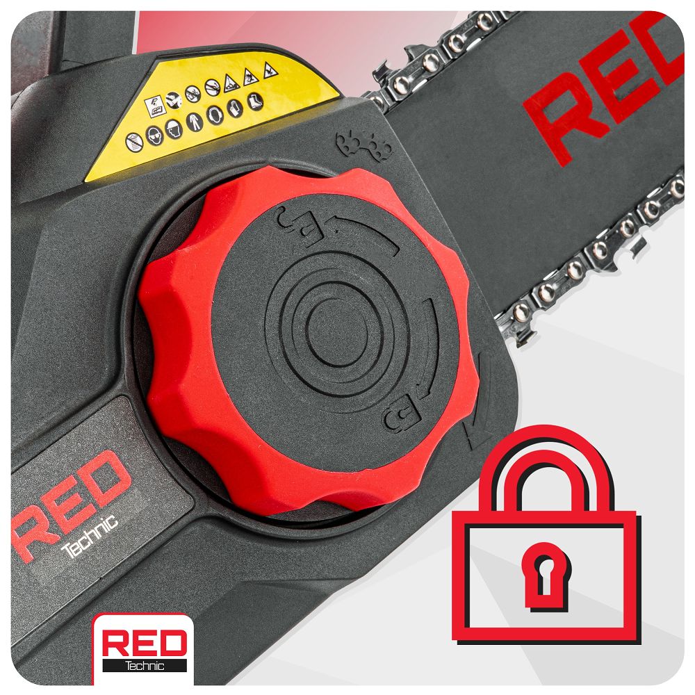Drujba electrica pe acumulator, 4 Ah, 350 W, Red Technic RTPAK0124