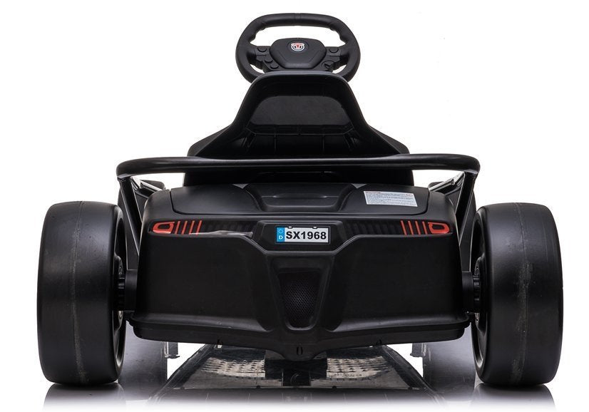 Kart electric Drift SX1968, 2 motoare 100W, 15-18 km/h, alb, Lean 5200