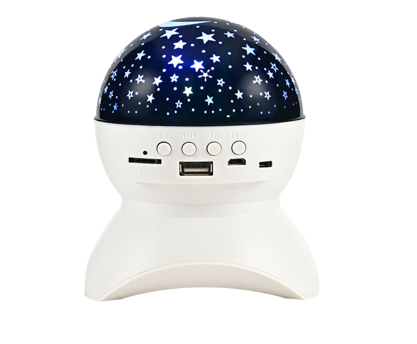 Lampa de veghe proiector de stele Bluetooth, 14 x 11 cm, alb, Lean 27716