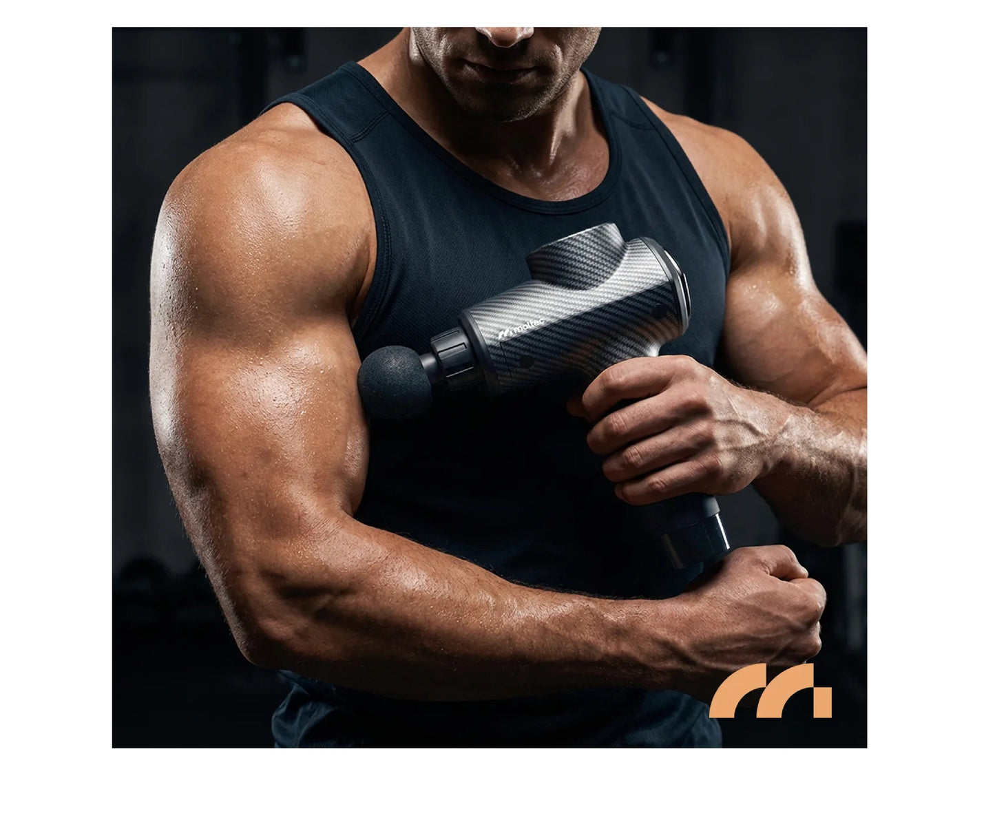 Pistol de masaj cu 10 capete interschimbabile, afisaj LCD, 20 viteze, MalTec 113858