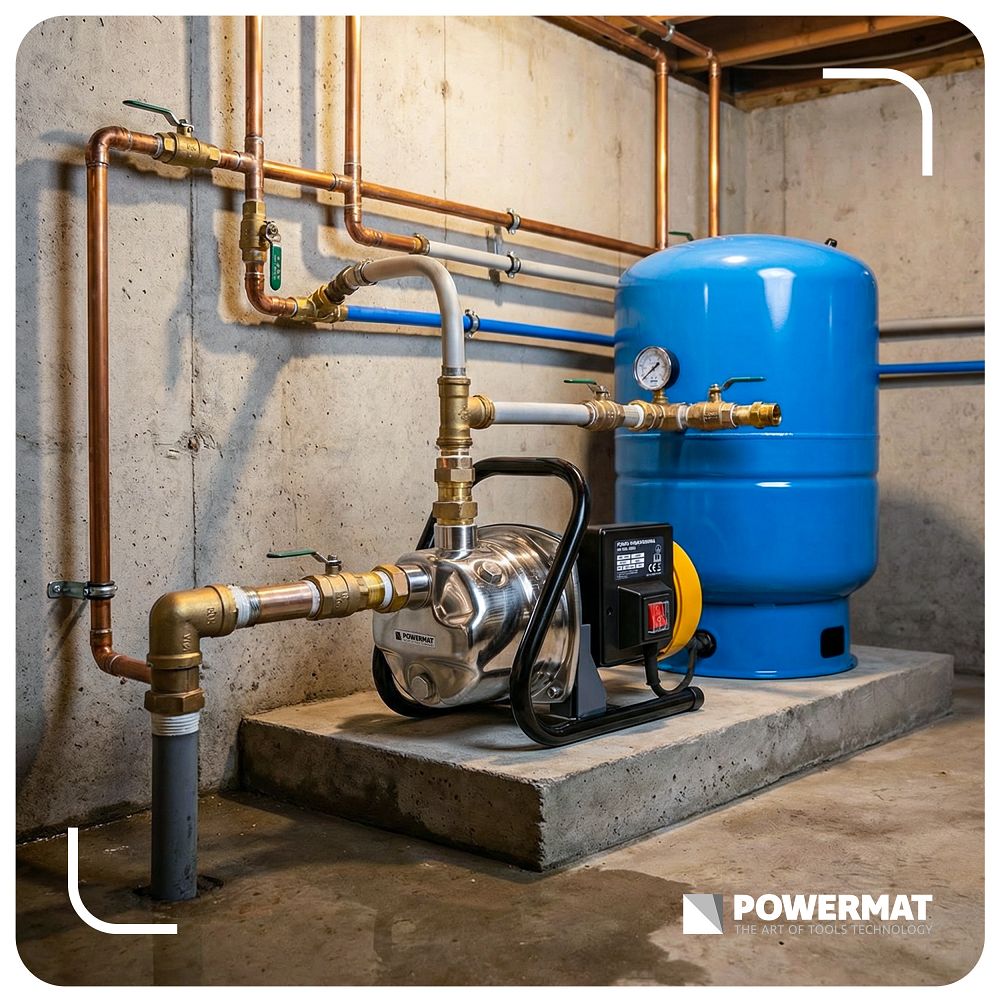 Pompa apa hidrofor PM-PHD-1200J, 1200 W, Powermat PM1479