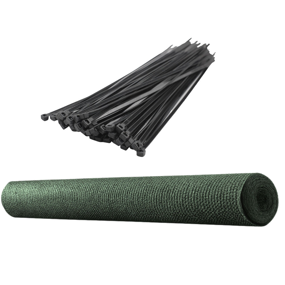 Plasa de umbrire pentru gard, 1.5 m, 50 m, 140 g/m², verde, Lean 25842