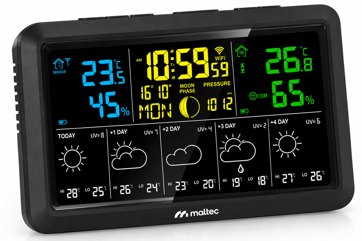 Statie meteo wireless Wi-Fi Daily5000M App, MalTec 114132