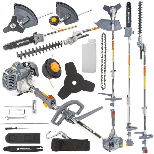 Dispozitiv multifunctional pentru gradinarit pe benzina cu accesorii PM-KSW-4HM, Powermat PM1324
