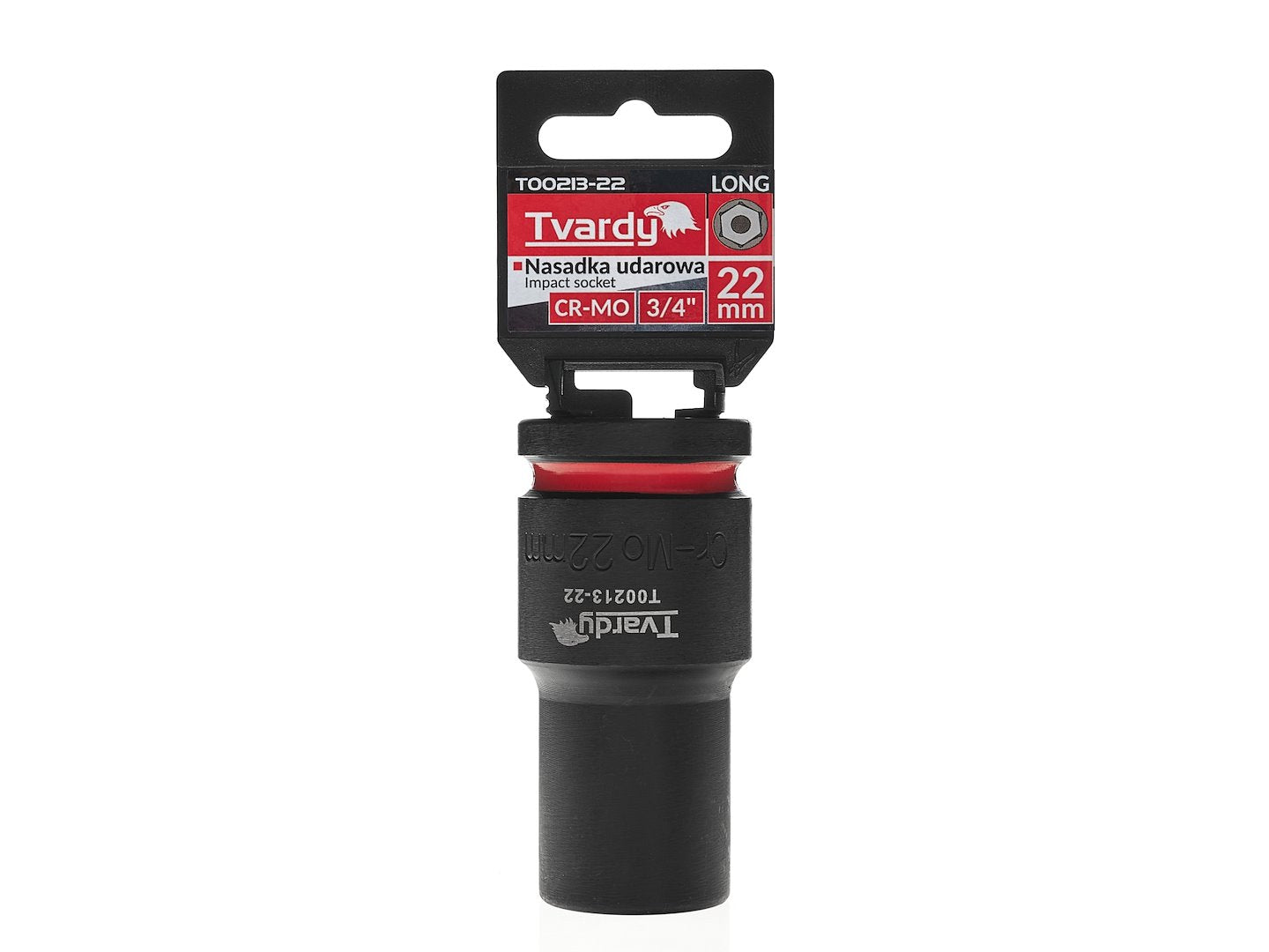Cheie tubulara de impact in 6 puncte 3 / 4", 22 mm, Tvardy T00213-22