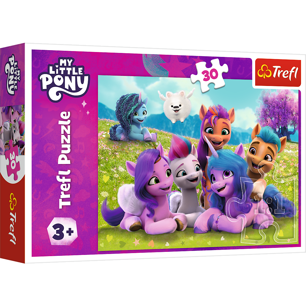 Puzzle Trefl My Little Pony, Poneii Prietenosi, 30 piese, Lean 25881