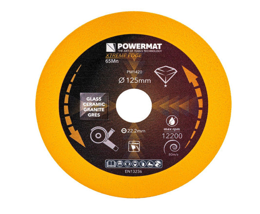 Disc diamantat pentru gresie si ceramica PM-TDCS-1251T, 125 mm, Powermat PM1420