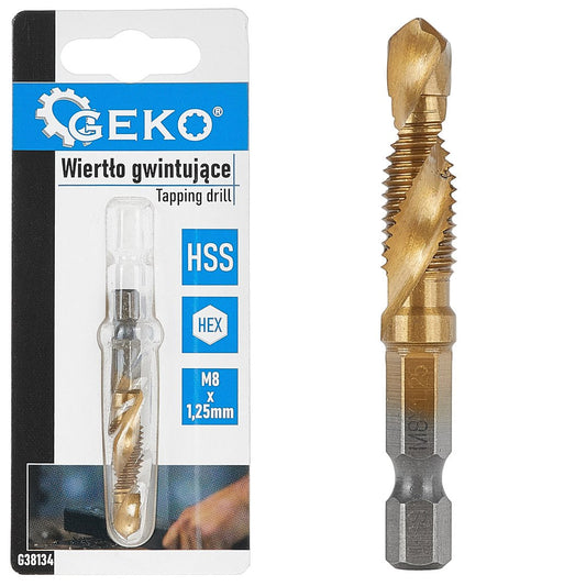 Burghiu HSS HEX M8 x 1.25 mm, Geko G38134