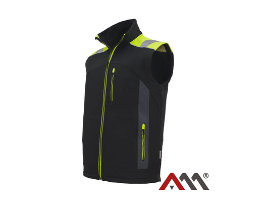 Vesta softshell reflectorizanta Classwork BZR, marimea L, Artmas ART461087