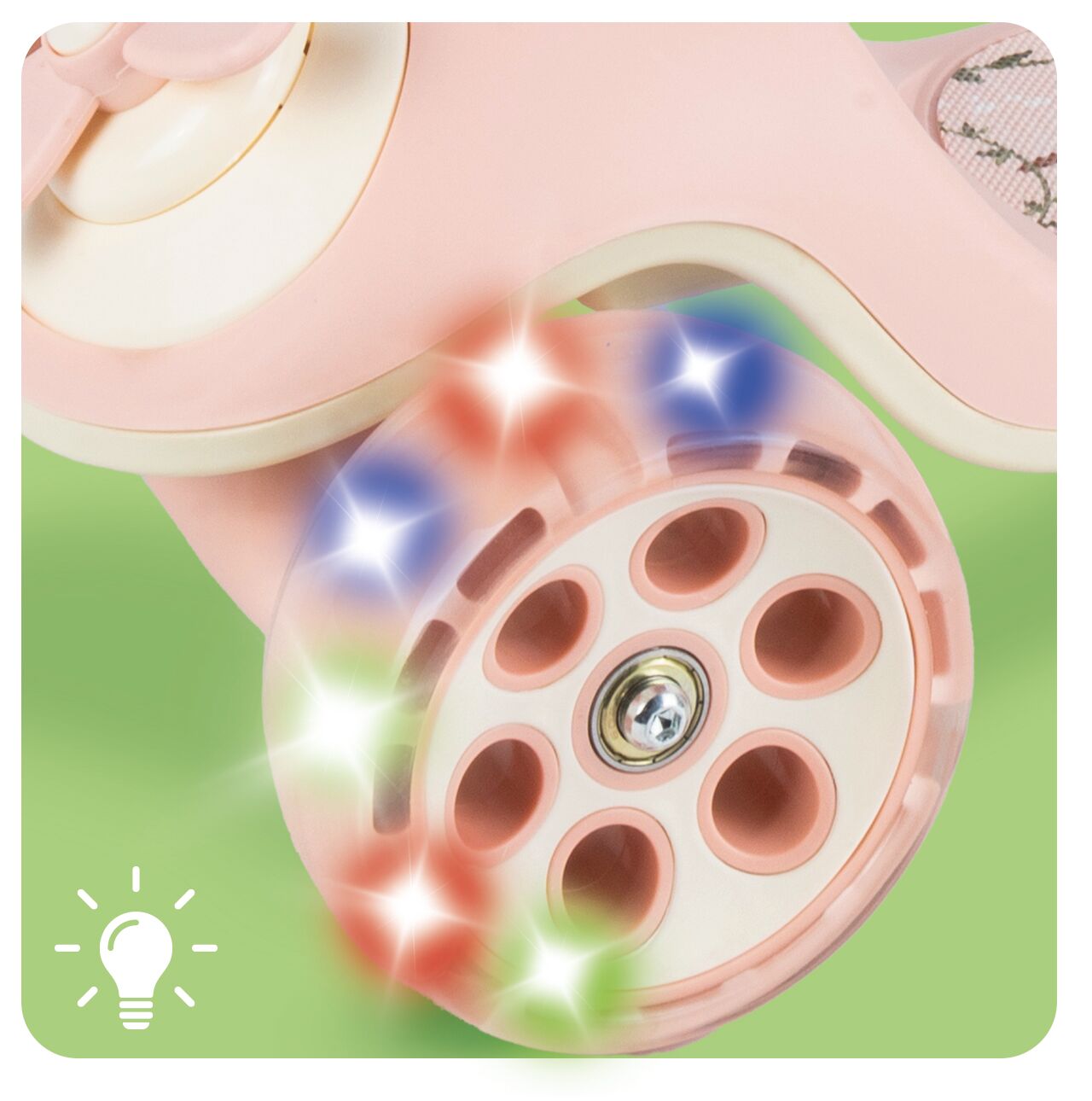 Trotineta cu 3 roti 3 in 1, roz, MalPlay 112334