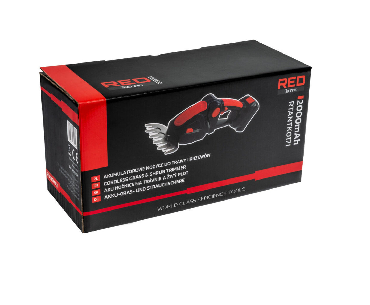 Foarfeca electrica pe acumulator pentru tuns iarba / arbusti, 21 V, Red Technic RTANTK0171