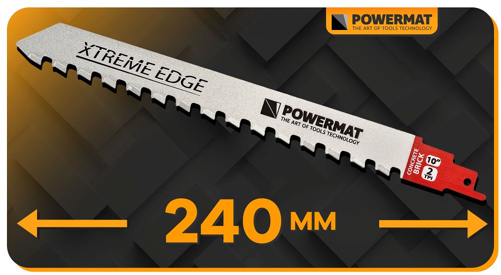 Lama pentru fierastrau sabie PM-BDP-240T, 240 x 22 mm, Powermat PM1396
