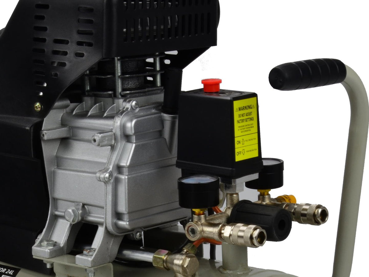 Compresor 50L, 8bar, 220 l/min, 2 iesiri, Geko G80301