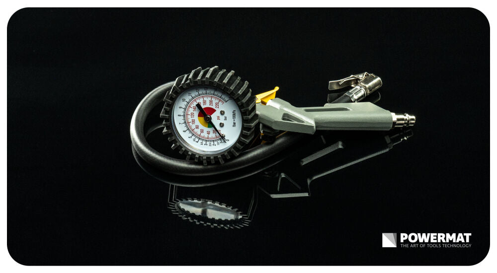 Manometru pentru pistol de umflare PM-PDPM-2T, 75 mm, Powermat PM1543