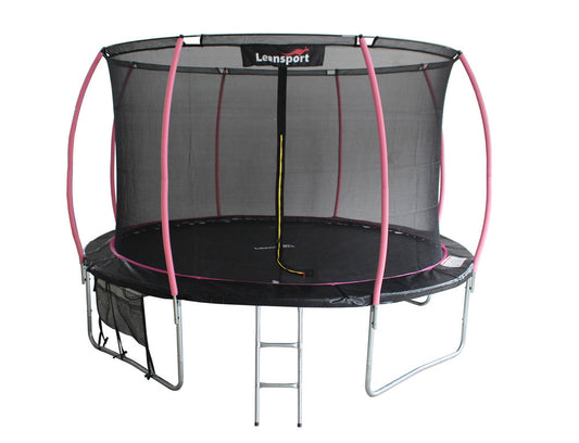 Trambulina Sport Max 3.6 m, negru / roz, Lean 8341