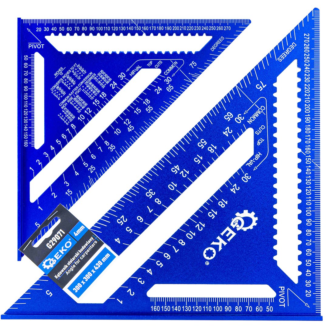 Echer pentru tamplarie si constructii, 300 mm x 300 x 430 mm, Geko G29071