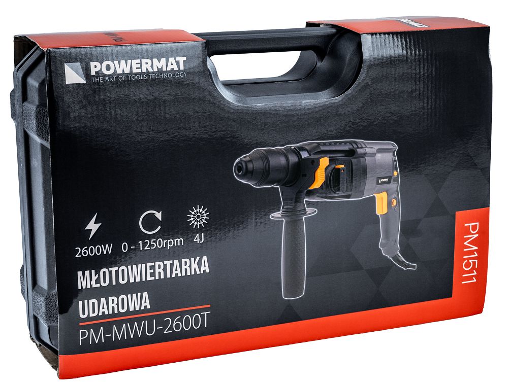 Ciocan rotopercutor PM-MWU-2600T, 2600 W, Powermat PM1511