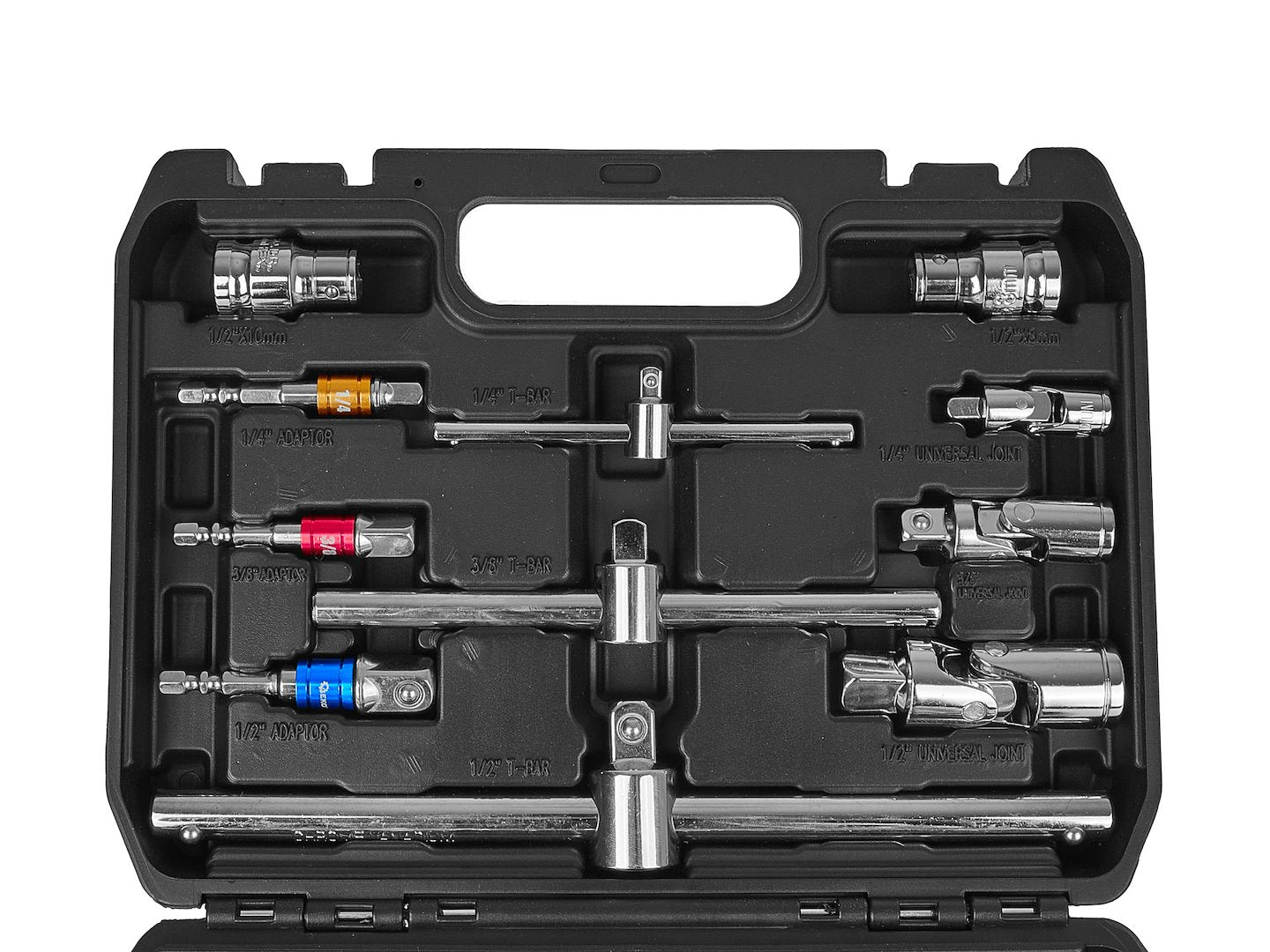Set extensii tubulare si biti, 1 / 4" 3 / 8" 1 / 2", 25 bucati, Geko G10173