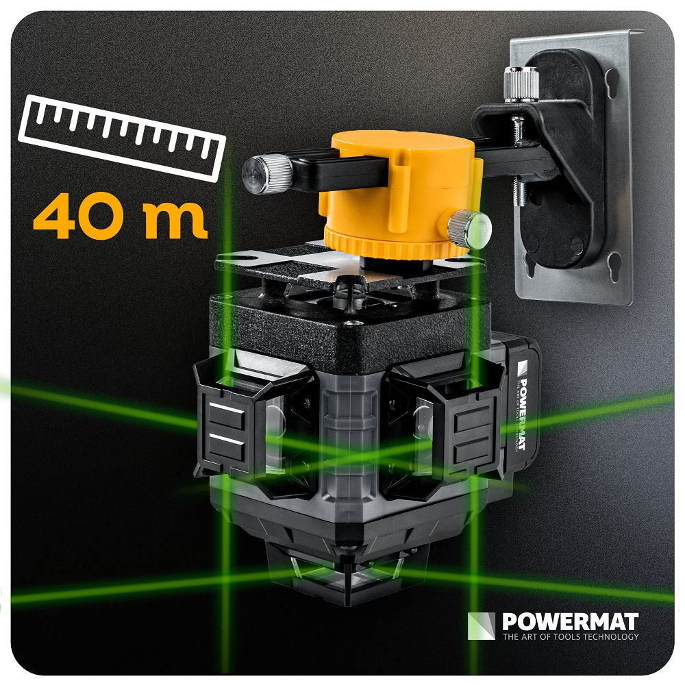 Nivela laser in cruce PM-PLK-4DM2, Powermat PM1493