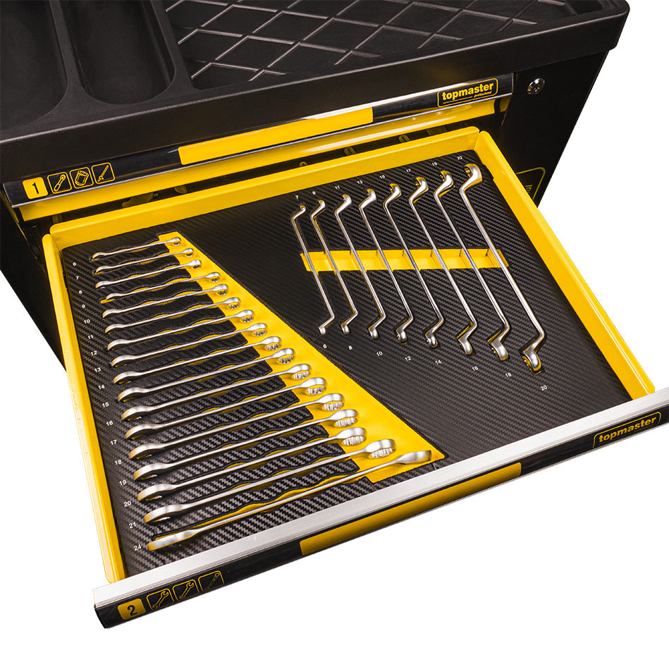 Dulap de scule cu 7 sertare, 219 piese, Topmaster 455550