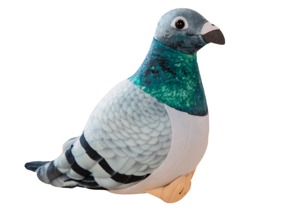 Porumbel de plus, 20 cm, gri, Lean 20450