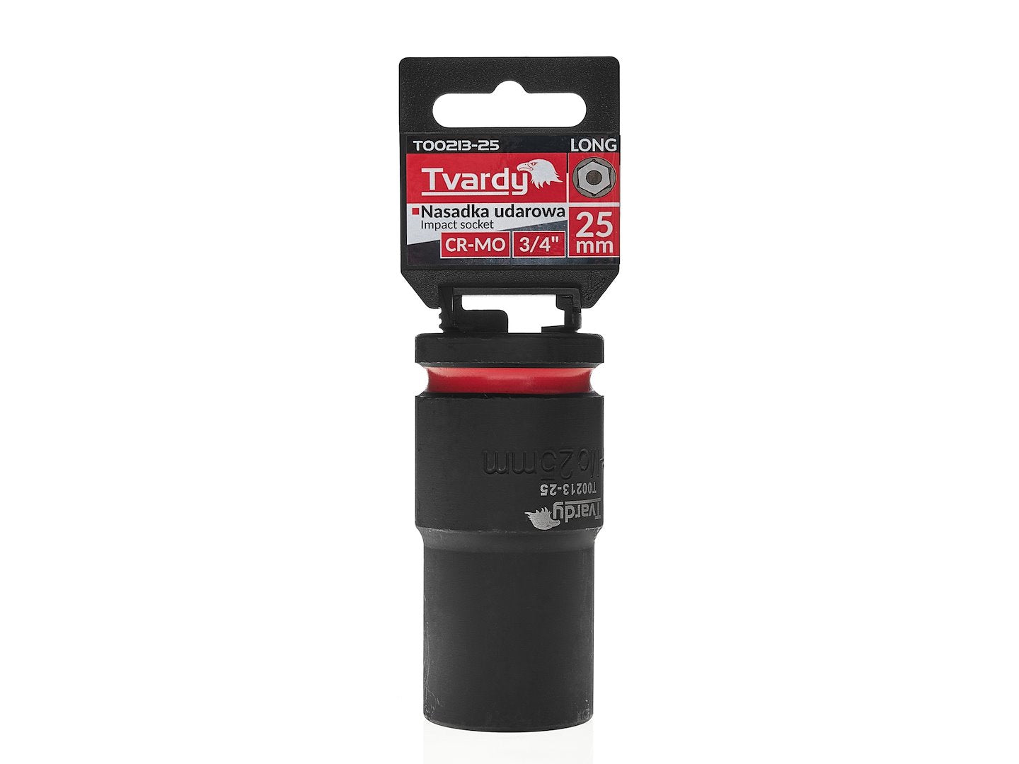 Cheie tubulara de impact in 6 puncte 3 / 4", 25 mm, Cr-Mo, Tvardy T00213-25