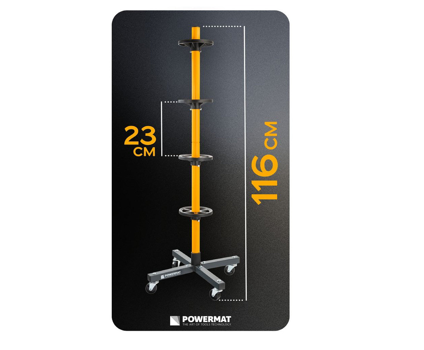 Suport mobil pentru roti PM-MSNK-235T, Powermat PM1473