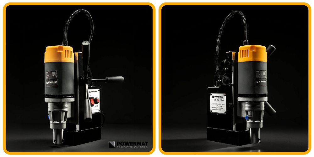 Statie de gaurit verticala cu magnet PM-WM-1500M, 1500 W, Powermat PM1456