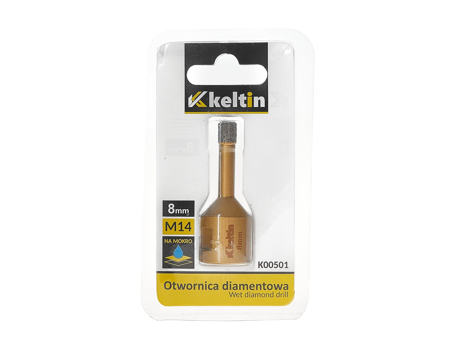 Carota diamantata pentru gresie 8 mm M14, Keltin K00501