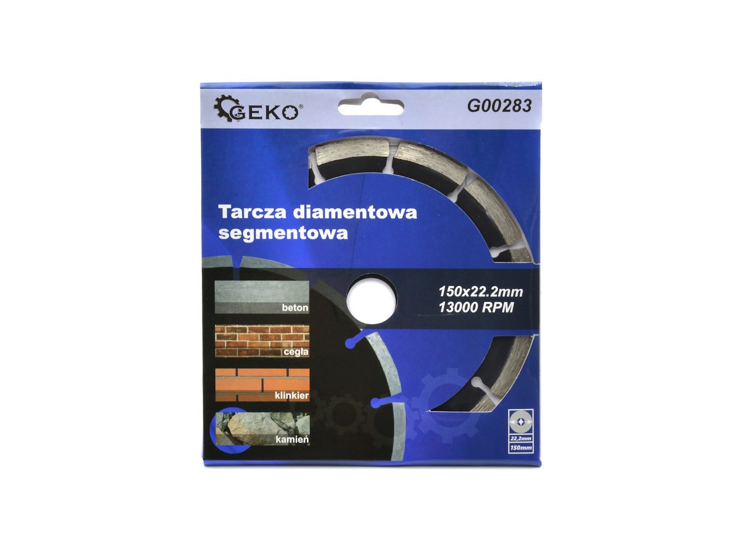Disc diamantat segmentat, 150mmx22.2mm, Geko G00283